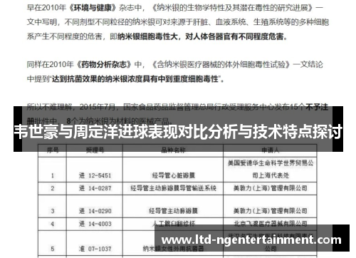 韦世豪与周定洋进球表现对比分析与技术特点探讨